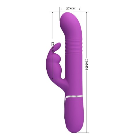 WIBRATOR posuwisty z króliczkiem - Coale Purple WIBRATOR posuwisty z króliczkiem - Coale Purple