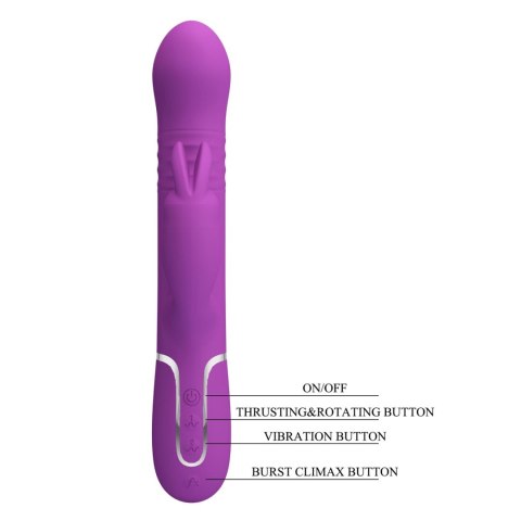 WIBRATOR posuwisty z króliczkiem - Coale Purple WIBRATOR posuwisty z króliczkiem - Coale Purple