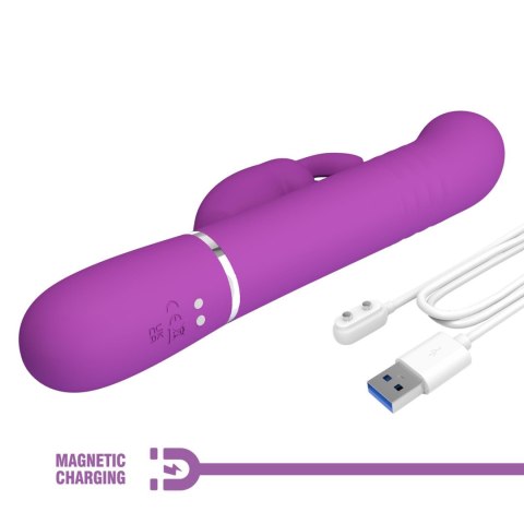 WIBRATOR posuwisty z króliczkiem - Coale Purple WIBRATOR posuwisty z króliczkiem - Coale Purple