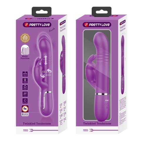 WIBRATOR posuwisty z króliczkiem - Coale Purple WIBRATOR posuwisty z króliczkiem - Coale Purple