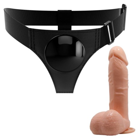 PRETTY LOVE - HARNESS BRIEFS- Tom, Universal Strap-On, 7.4'' Dildo PRETTY LOVE - HARNESS BRIEFS- Tom, Universal Strap-On, 7.4'' Dildo