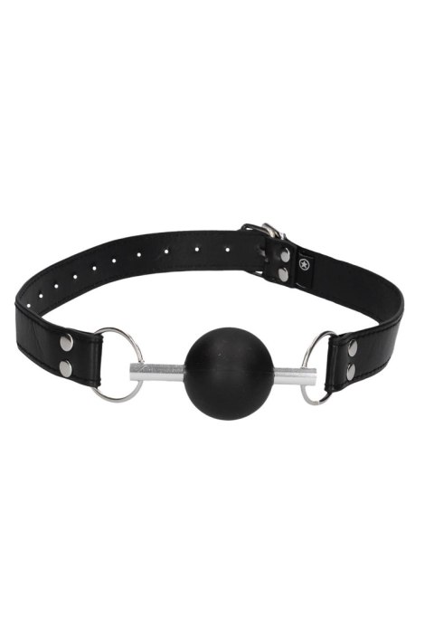 Solid Ball Gag - With Bonded Leather Straps Solid Ball Gag - With Bonded Leather Straps