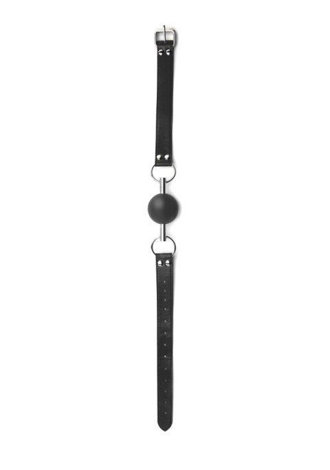 Solid Ball Gag - With Bonded Leather Straps Solid Ball Gag - With Bonded Leather Straps