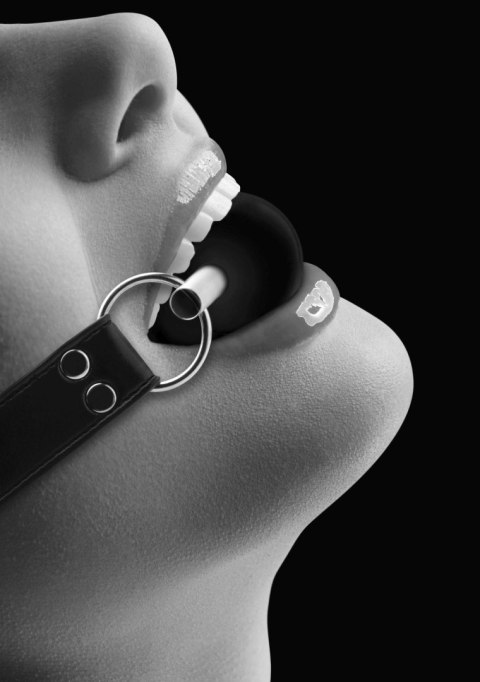 Solid Ball Gag - With Bonded Leather Straps Solid Ball Gag - With Bonded Leather Straps