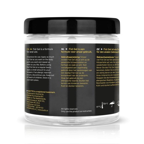 BUTTR - Transparent Fisting Gel non-sticky - 500 ml BUTTR - Transparent Fisting Gel non-sticky - 500 ml