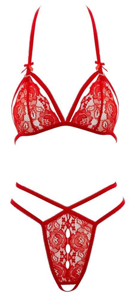 Lace Set red L Lace Set red L