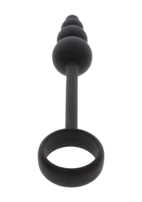 Anal Snake Plug, korek analny & Penis Ring Black Anal Snake Plug, korek analny & Penis Ring Black