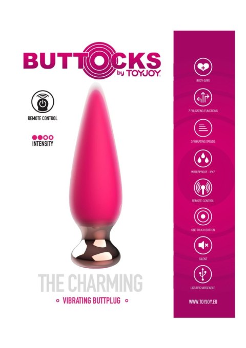 The Charming Buttplug, korek analny Fuchsia The Charming Buttplug, korek analny Fuchsia