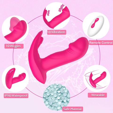 Wibrator do punktu G, squirt, mega orgazm, łechtaczka, palcówka Flicking wearable vibrator Wibrator do punktu G, squirt, mega orgazm, łechtaczka, palcówka Flicking wearable vibrator