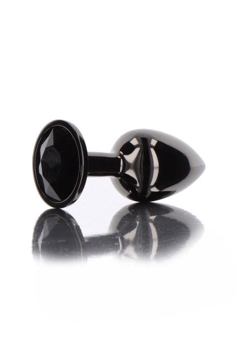 Butt Plug, korek analny With Diamond Jewel L Black Butt Plug, korek analny With Diamond Jewel L Black