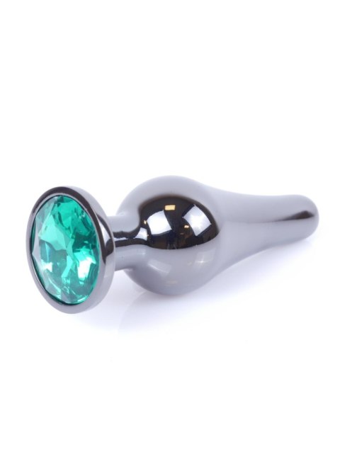 Plug, korek analny-Jewellery Dark Silver BUTT plug, korek analny- Green Plug, korek analny-Jewellery Dark Silver BUTT plug, korek analny- Green