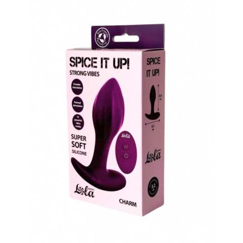 Double Silicone Vibrating Anal Plug, korek analny Spice it Up Charm Double Silicone Vibrating Anal Plug, korek analny Spice it Up Charm