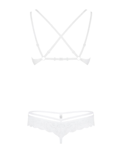Obsessive Bielizna-860-SET-2 komplet 2-częściowy biały S/M Obsessive Bielizna-860-SET-2 komplet 2-częściowy biały S/M