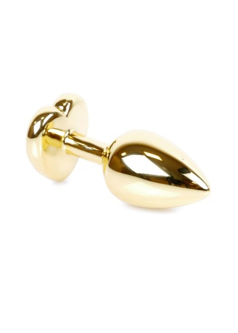 Plug, korek analny-Jewellery Gold Heart plug, korek analny- Black Plug, korek analny-Jewellery Gold Heart plug, korek analny- Black