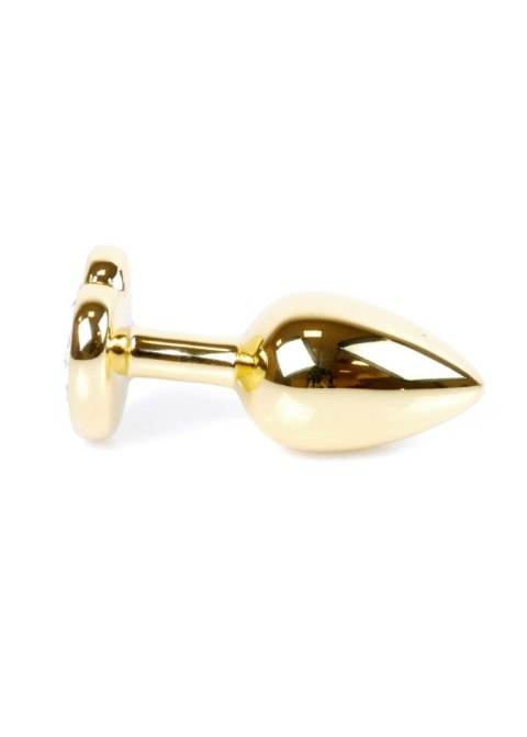 Plug, korek analny-Jewellery Gold Heart plug, korek analny- Red Plug, korek analny-Jewellery Gold Heart plug, korek analny- Red
