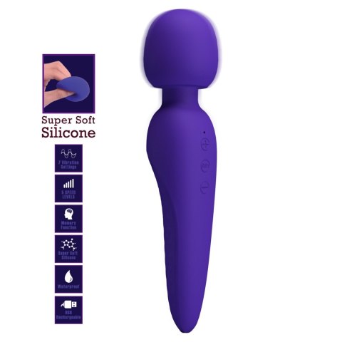 2 WIBRATOR - Meredith Dark Purple, 5 levels of speed control Memory function 7 vibration functions 2 WIBRATOR - Meredith Dark Purple, 5 levels of speed control Memory function 7 vibration functions