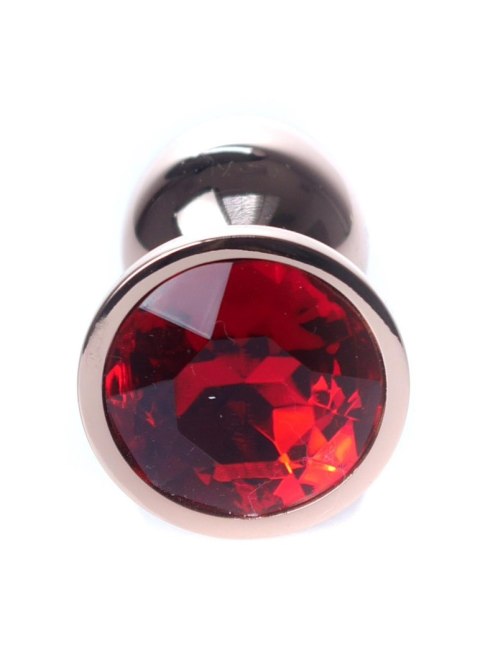 Plug, korek analny-Jewellery Red Gold plug, korek analny- Red Plug, korek analny-Jewellery Red Gold plug, korek analny- Red