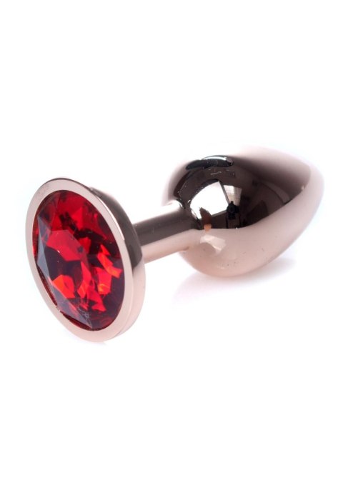 Plug, korek analny-Jewellery Red Gold plug, korek analny- Red Plug, korek analny-Jewellery Red Gold plug, korek analny- Red