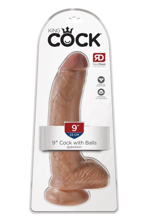 KING COCK 9 INCH COCK WITH BALLS TAN KING COCK 9 INCH COCK WITH BALLS TAN