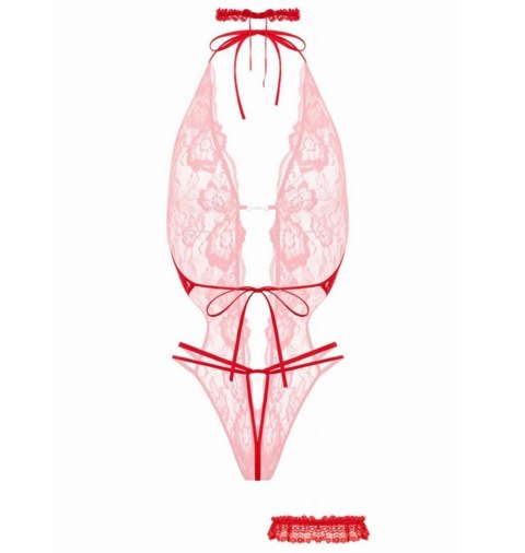 Open crotch Body-Set Renee-Red Open crotch Body-Set Renee-Red