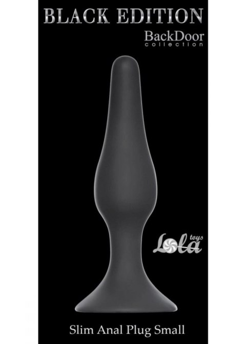 Plug, korek analny-Slim Anal Plug, korek analny Small Black