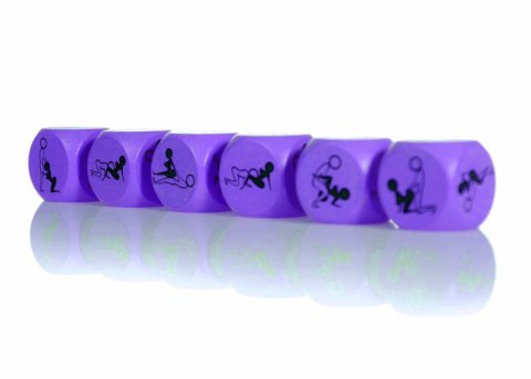 Zabawka-Kostka Miłości 25mm FIOLETOWA - 1 sztuka Zabawka-Kostka Miłości 25mm FIOLETOWA - 1 sztuka