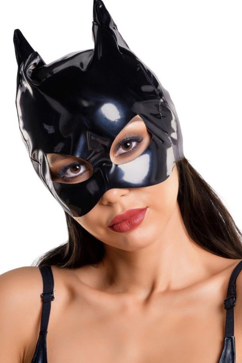 Erotyczna bielizna Glossy sexy, Wetlook Cat Mask ANN - black OneSize Erotyczna bielizna Glossy sexy, Wetlook Cat Mask ANN - black OneSize