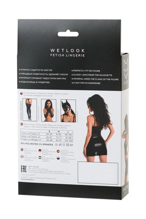 Wetlook black dress NAOMI - black S Wetlook black dress NAOMI - black S