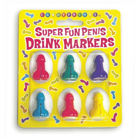 Super Fun Penis - Cocktail Markers - Set of 6 Super Fun Penis - Cocktail Markers - Set of 6