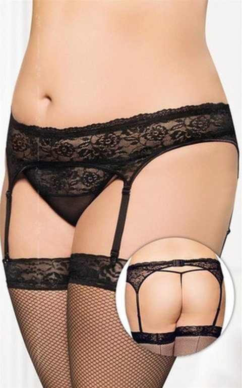 Garterbelt 3305 - Plus Size - black XL