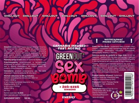 Green Out® „Sex Bomb" Green Out® „Sex Bomb"