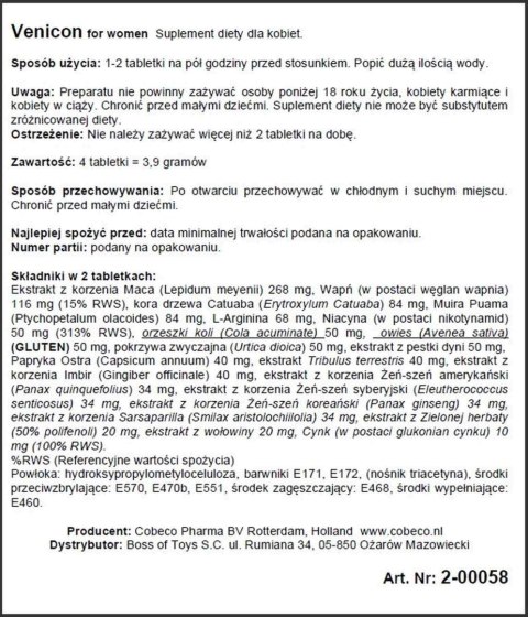 Supl.diety-Venicon for Women EU Supl.diety-Venicon for Women EU