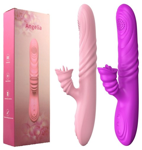 Wibrator-Angelia, USB 3 functions of thrusting / 20 vibrations Purple Wibrator-Angelia, USB 3 functions of thrusting / 20 vibrations Purple
