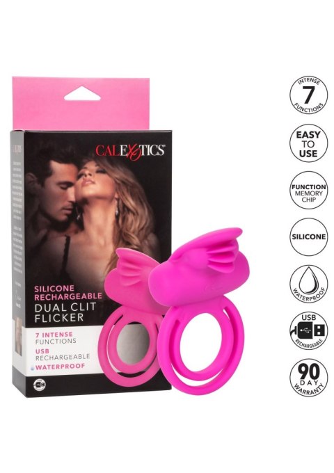 Dual Clit Flicker Enhancer Pink Dual Clit Flicker Enhancer Pink