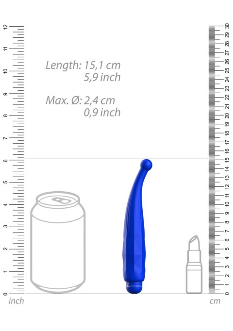 Lyra - ABS Bullet With Sleeve - 10-Speeds - Royal Blue Lyra - ABS Bullet With Sleeve - 10-Speeds - Royal Blue