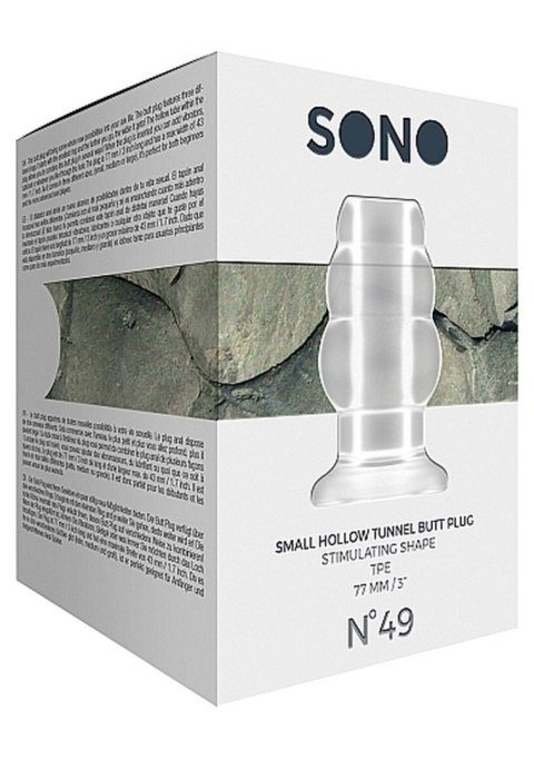 No.49 - Small Hollow Tunnel Butt Plug - 3 Inch - Translucent No.49 - Small Hollow Tunnel Butt Plug - 3 Inch - Translucent
