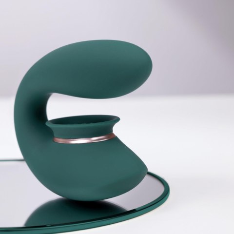 Twitch 3 - Rechargeable Vibrator & Suction - Silicone - 10 Speed - Forest Green Twitch 3 - Rechargeable Vibrator & Suction - Silicone - 10 Speed - Forest Green