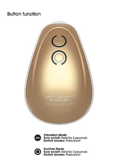 Twitch Hands - Free Suction & Vibration Toy - Gold Twitch Hands - Free Suction & Vibration Toy - Gold