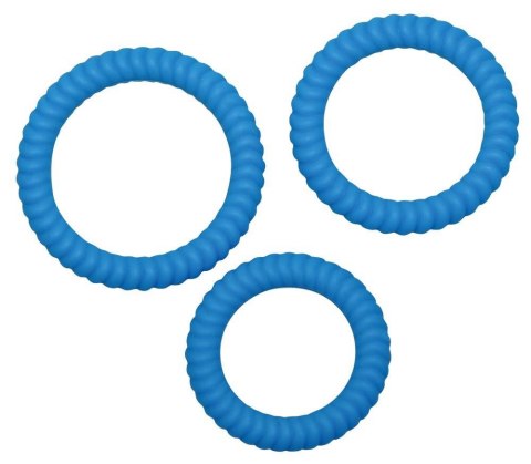 Lust 3 Cock Rings blue Lust 3 Cock Rings blue