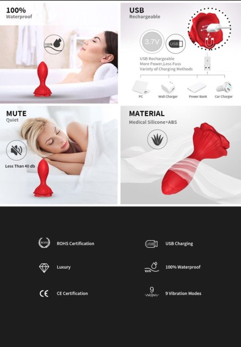 Rosenberg Red, 9 vibration functions Rosenberg Red, 9 vibration functions