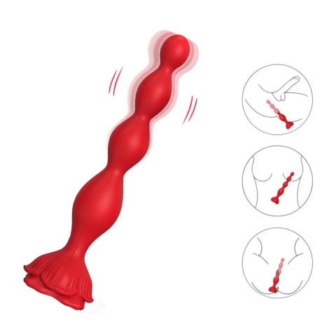 Rosestick Red, 9 vibration functions Rosestick Red, 9 vibration functions