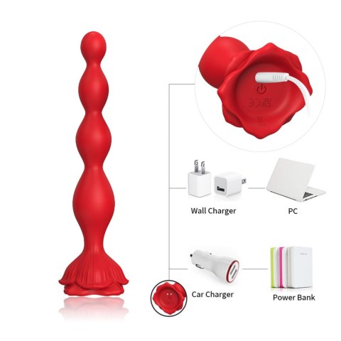 Rosestick Red, 9 vibration functions Rosestick Red, 9 vibration functions