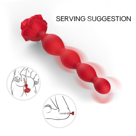 Rosestick Red, 9 vibration functions Rosestick Red, 9 vibration functions