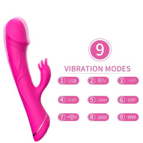 Rubberco Rose Red, 2* 9 vibration functions Rubberco Rose Red, 2* 9 vibration functions
