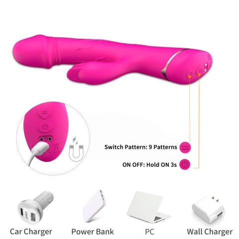 Rubberco Rose Red, 2* 9 vibration functions Rubberco Rose Red, 2* 9 vibration functions