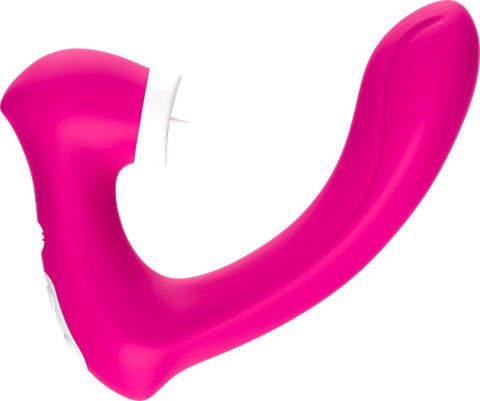Stymulator silicone 2*9 vibration function Rose Red Stymulator silicone 2*9 vibration function Rose Red