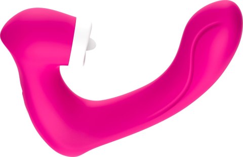 Stymulator silicone 2*9 vibration function Rose Red Stymulator silicone 2*9 vibration function Rose Red