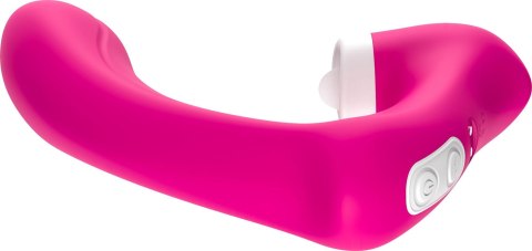 Stymulator silicone 2*9 vibration function Rose Red Stymulator silicone 2*9 vibration function Rose Red