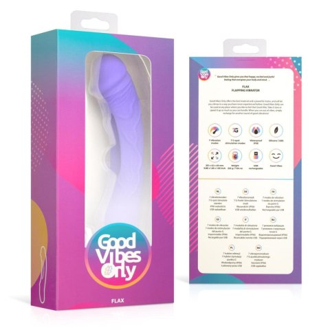 Good Vibes Only - Flax Vibrating Dildo with G-Spot Stimulator Good Vibes Only - Flax Vibrating Dildo with G-Spot Stimulator