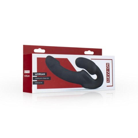 No-Parts - Morgan Strapless Strap-On Dildo - 22 cm - Black No-Parts - Morgan Strapless Strap-On Dildo - 22 cm - Black